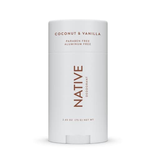 Native Deodorant | Natural Deodorant for Women and Men, Aluminum Free with Baking Soda, Probiotics, Coconut Oil and Shea Butter | Coconut & Vanilla